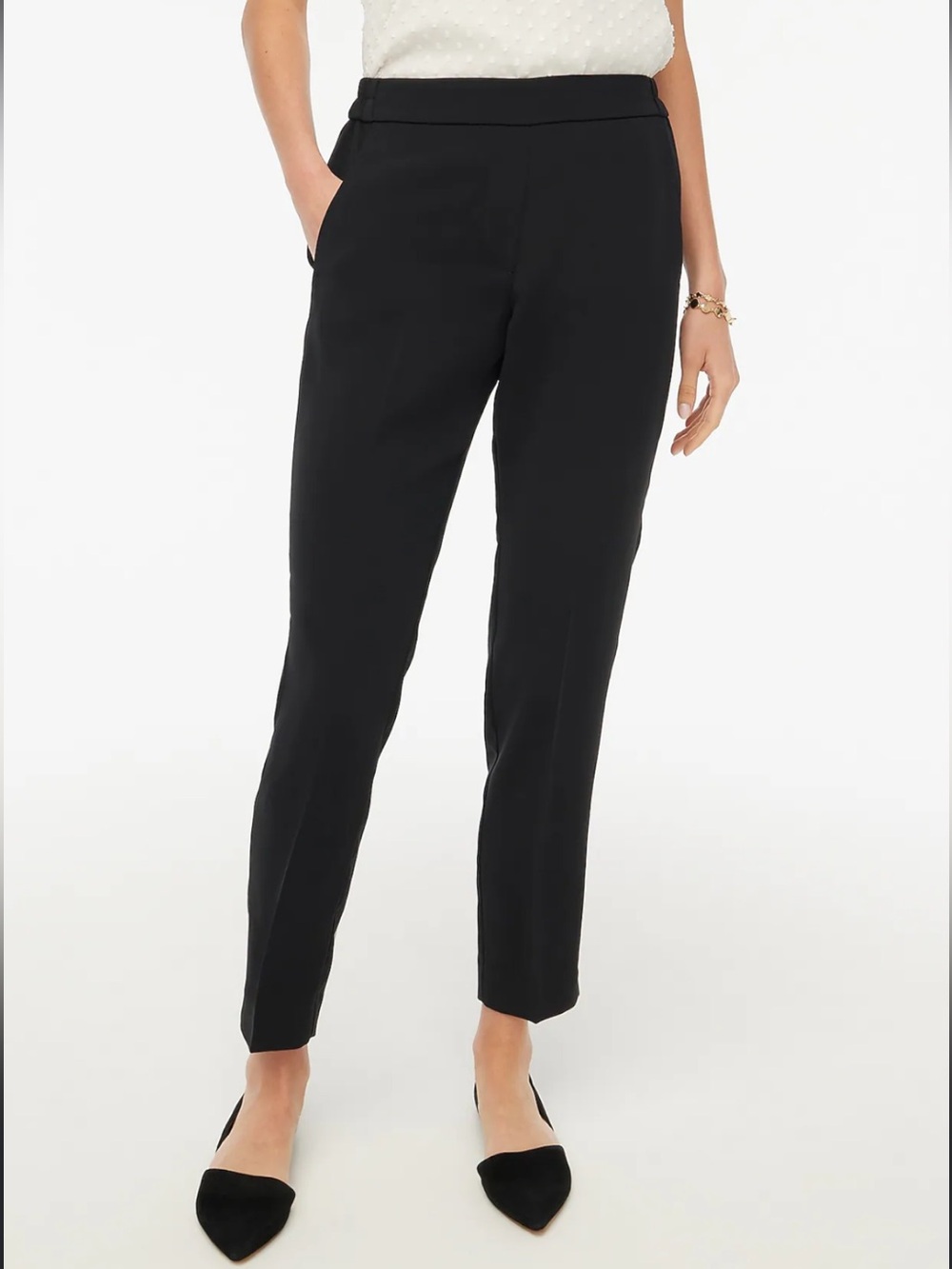 J. Crew Factory Jamie Pants Size 6 Black Pull-On Career Minimalist Classic
